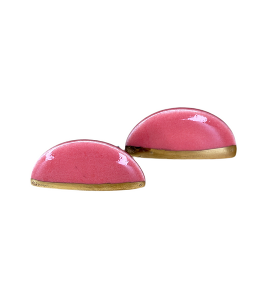 Baby Sunset Liquid Gold Porcelain Earrings