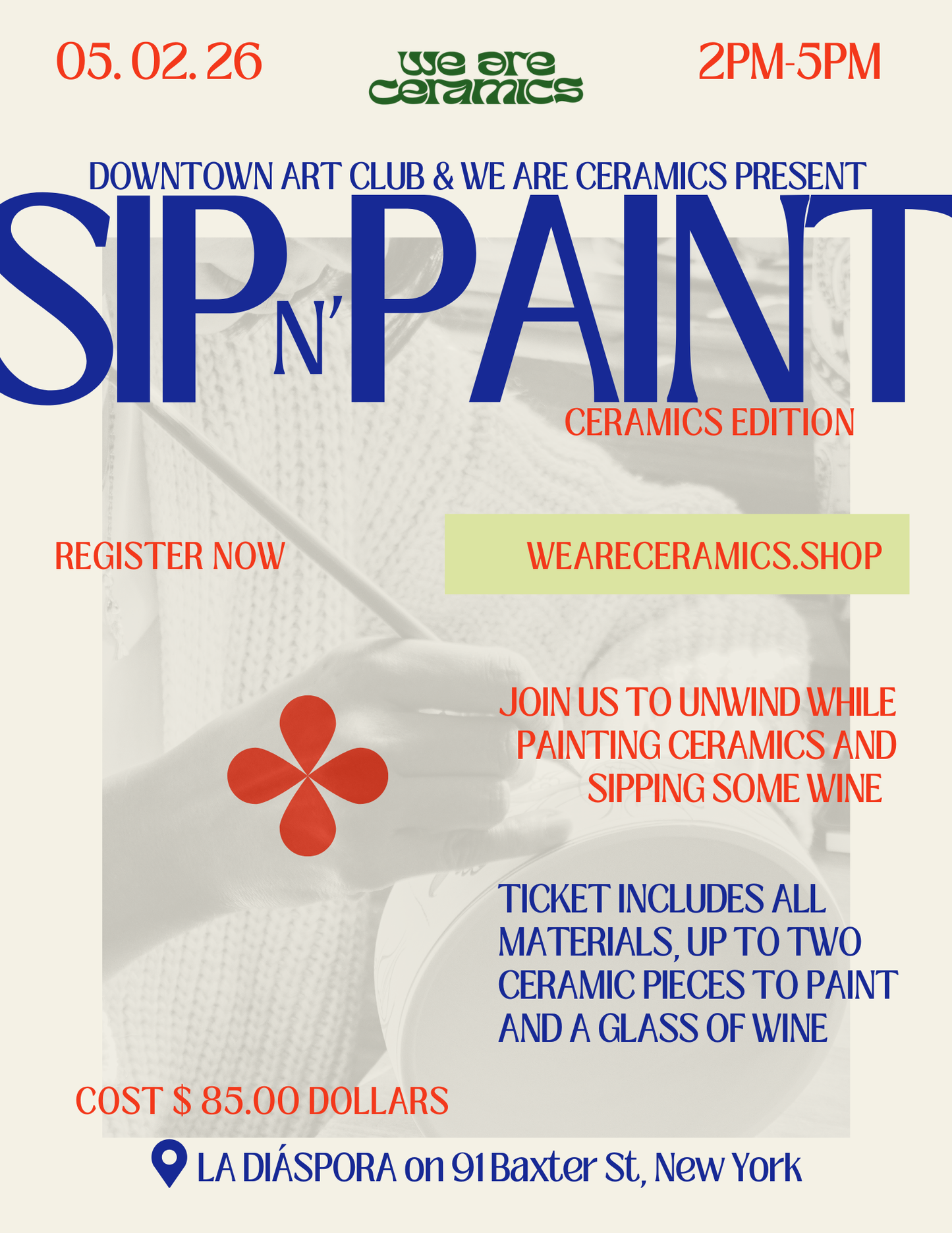 Ceramics Sip and Paint Experience in Chinatown!