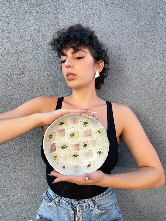 Handmade Ceramic Pasta Bowl Third Eye